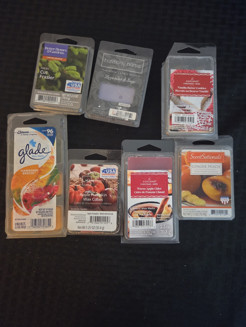 Assorted Wax Melts Pack - Multi-Brand Fragrance Collection (Various Colors)